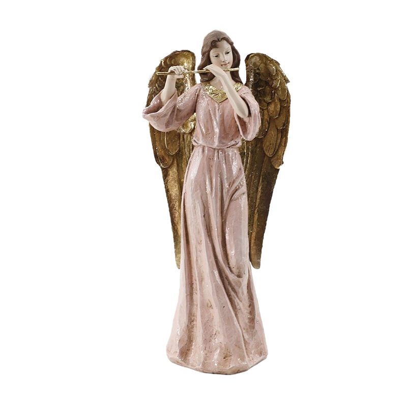 Christmas Angel with Flute 7x4x15 In.