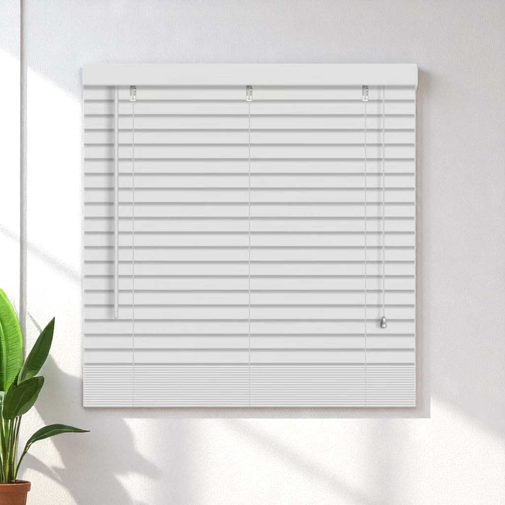 Kenneth Cole Paulownia Wood Venetian Blinds 30"x90.5" (76x230Cm), White