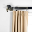 ****Classy Homes Curtain Rod 28-48 in Double Silver 16/19
