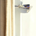 ****Classy Homes Curtain Rod 28-48 in Double Sarding Nickel 16/19