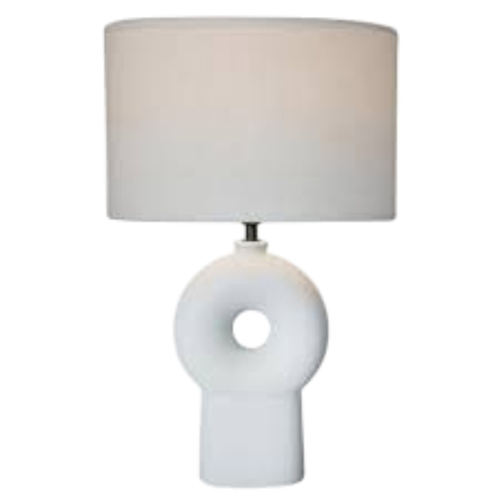 G-light Ceramic Table Lamp, E27, White