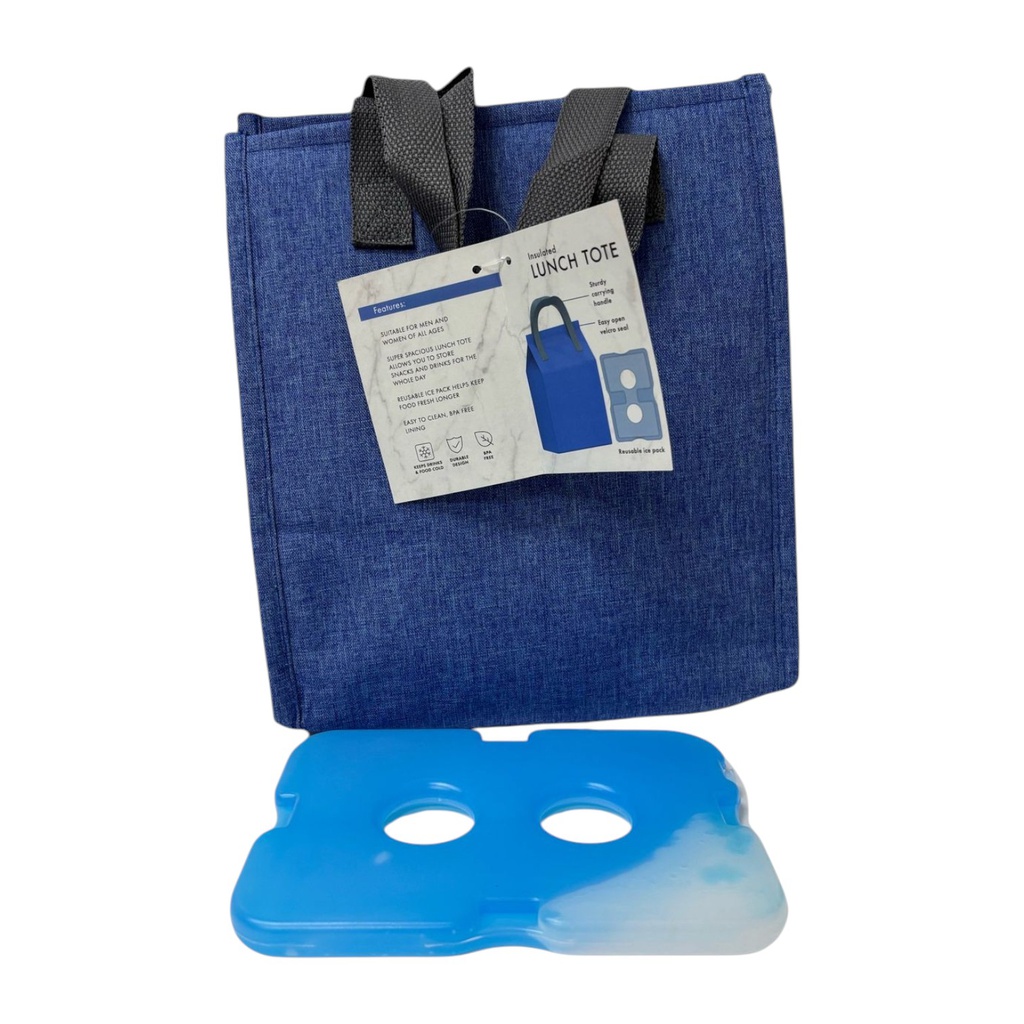 Manna Handled Velcro Lunch Bag With Ice Pack - River