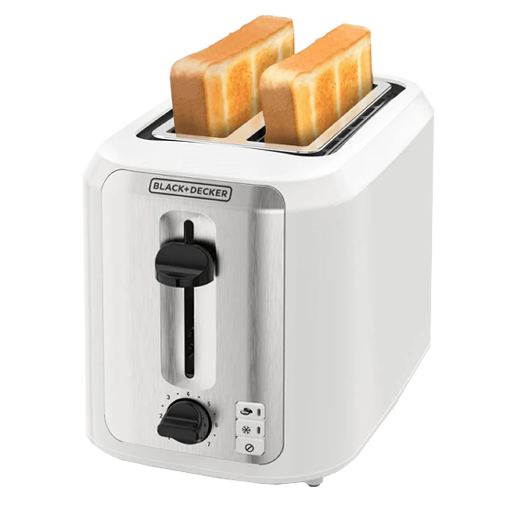 Black &amp; Decker Toaster 2-Slice, White