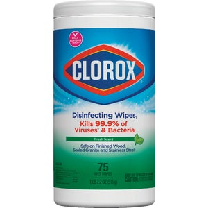****Clorox Disinfecting Cleaning Wipes Tub, Fresh Scent (75-Count)