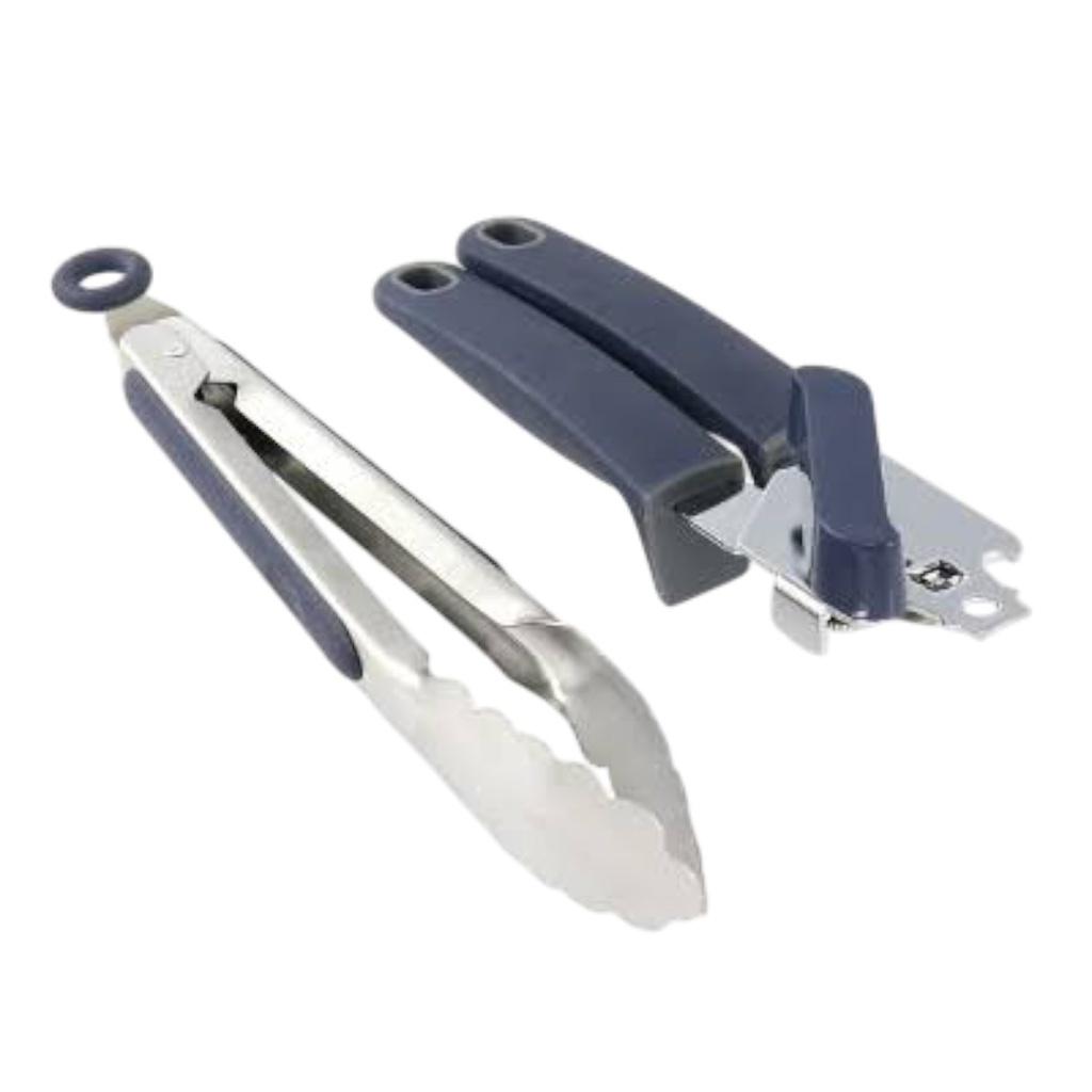 Oster BlueMarine 2pc Can Opener &amp; Tongs Set