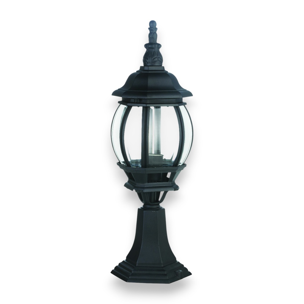 Royal Homes Outdoor Post Light, E27 60W Black