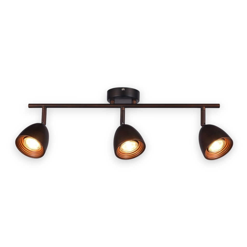 Royal Homes Semi-Flush Mount light,3 x GU10 5W Copper