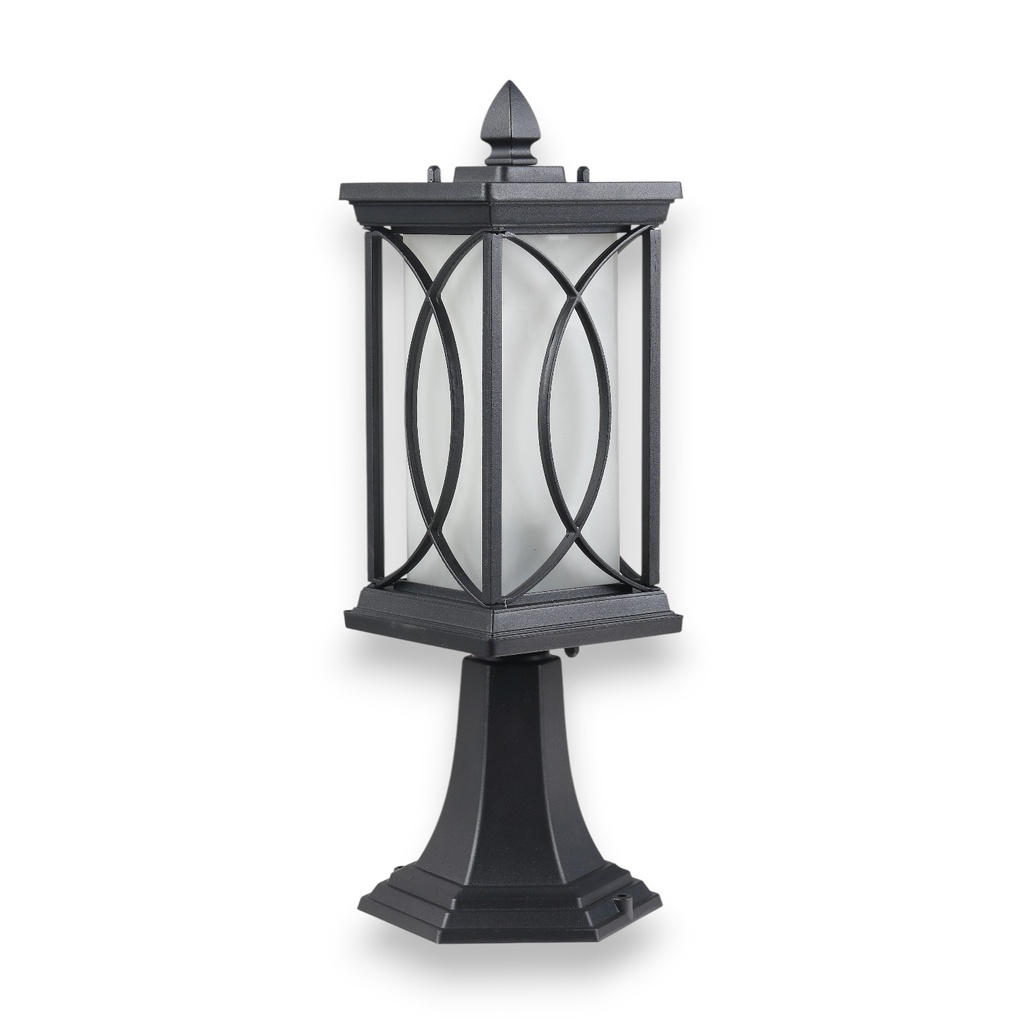 Royal Homes Outdoor Post Light, E27 60W Black