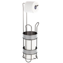 Royal Homes Freestanding Toilet Paper Holder, Diamond/ Black