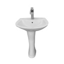 ****Briggs Pedestal Lavatory Sink Single Hole 19 x 15 x 33 In. White