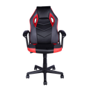 Mobel Executive Gaming Chair, Padded Arms, Black/Red/Grey (Weight Limit 220lb)