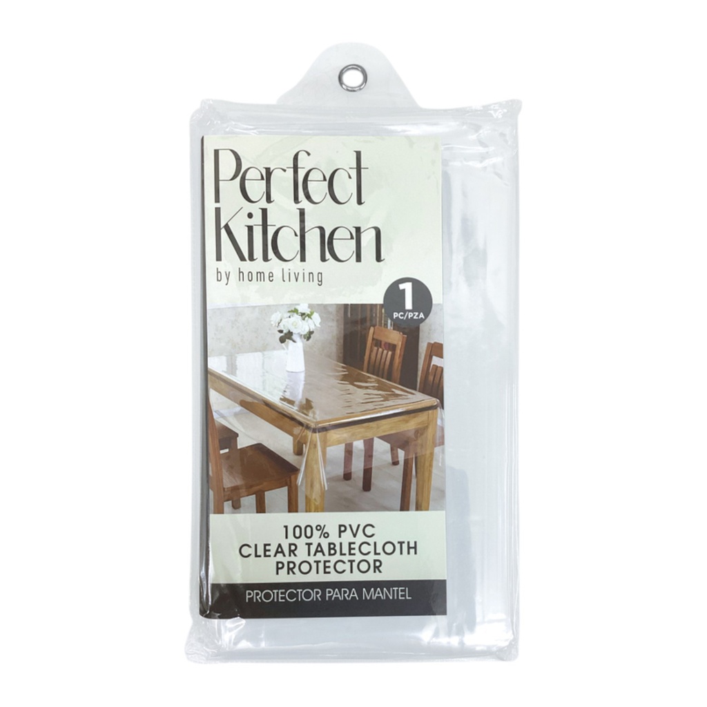 Perfect Kitchen PVC Table Protector 60 x 90 In. Clear