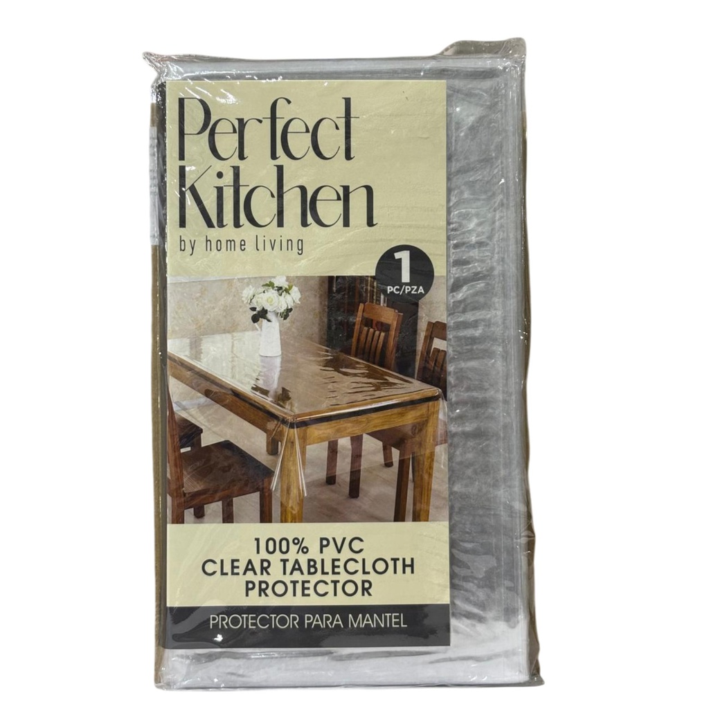 Perfect Kitchen PVC Table Protector 60 x108 In., Clear