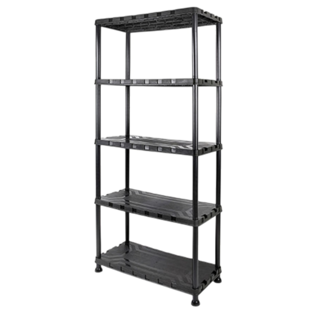 Tactix 5-Tier Plastic Shelving Unit