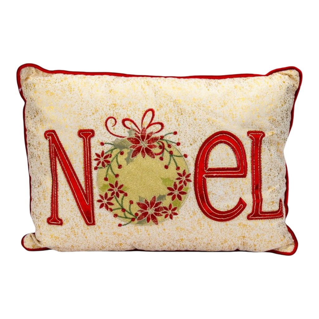 ^Miro Holiday Throw Pillow Noel 50cm Beige/ Red/ Green