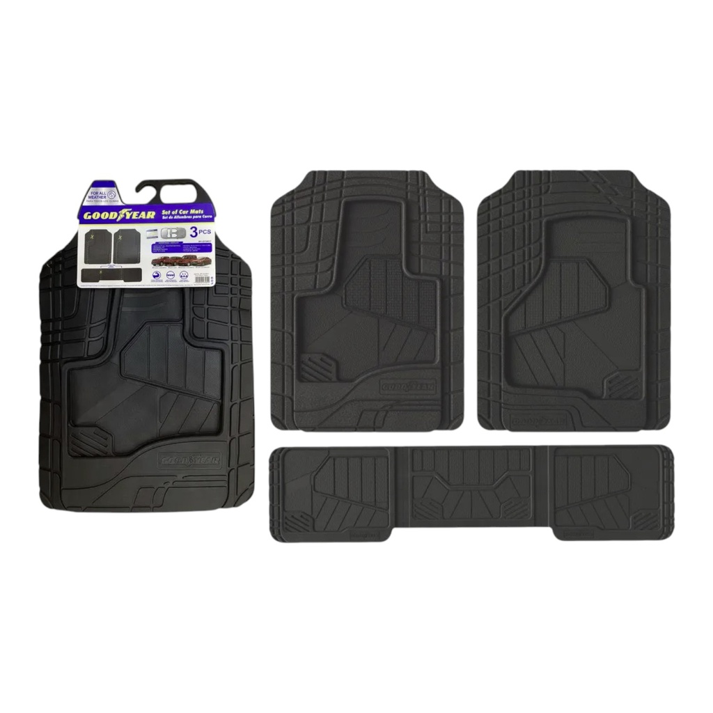 Goodyear 3pc Car Mat Set