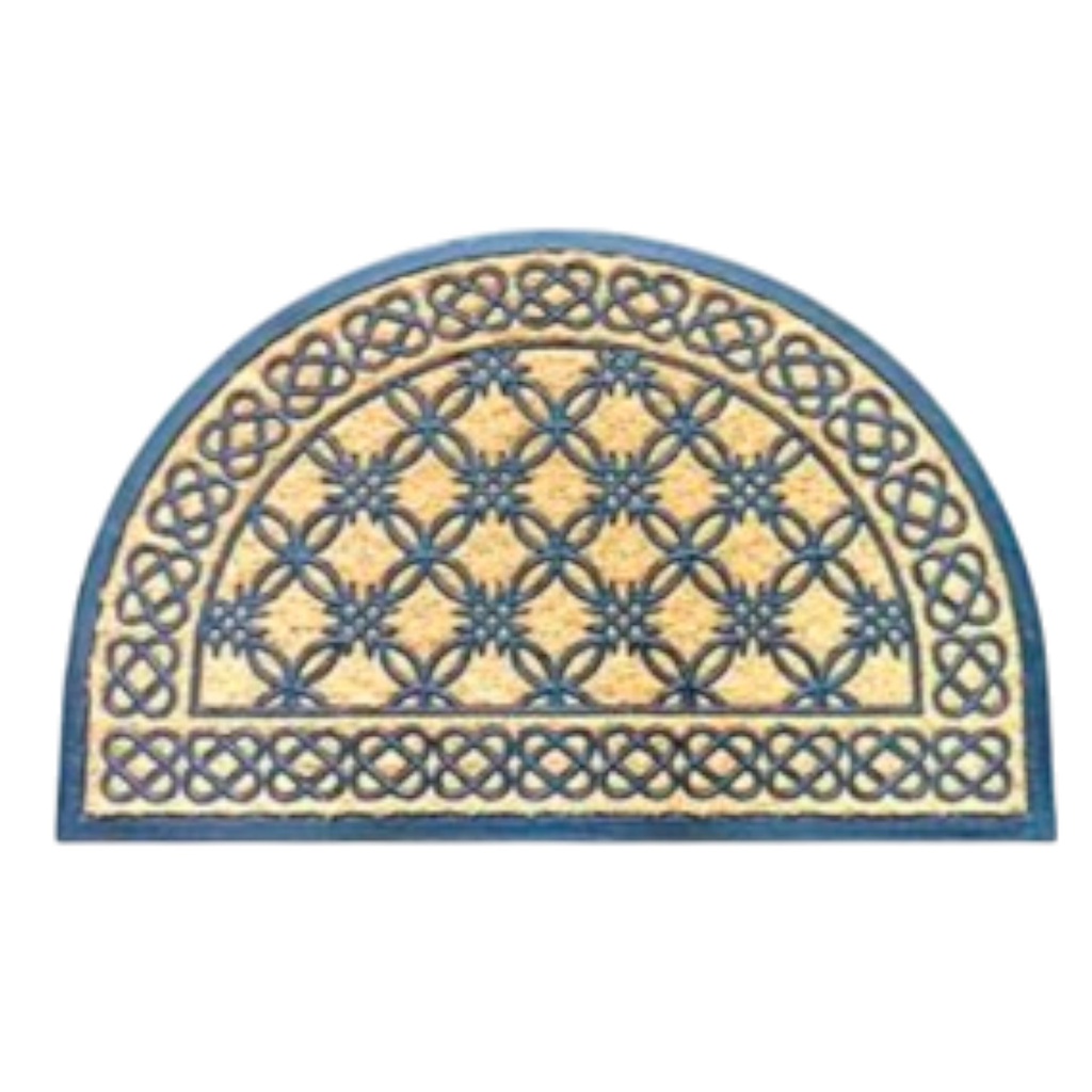 Classy Homes Coco Rubber Non-Brushed Panama Mat 18 x 30 In., 8mm Thick