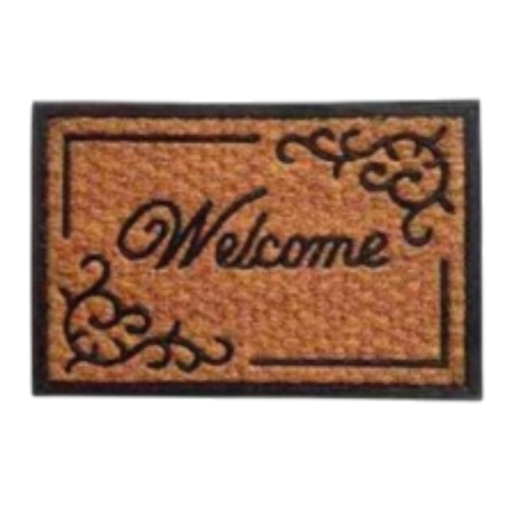 Classy Homes Coco Rubber Non-Brushed Panama Mat 18 x 30 In., 8mm Thick