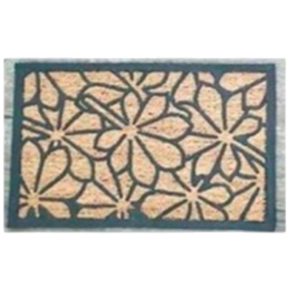 Classy Homes Coco Rubber Non-Brushed Panama Mat 18 x 30 In., 8mm Thick