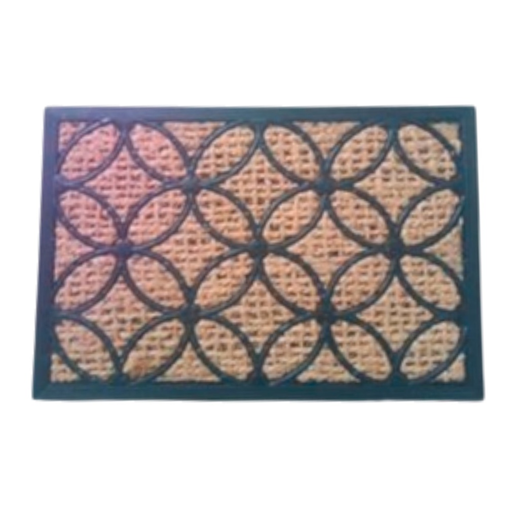 Classy Homes Coco Rubber Non-Brushed Panama Mat 18 x 30 In., 8mm Thick