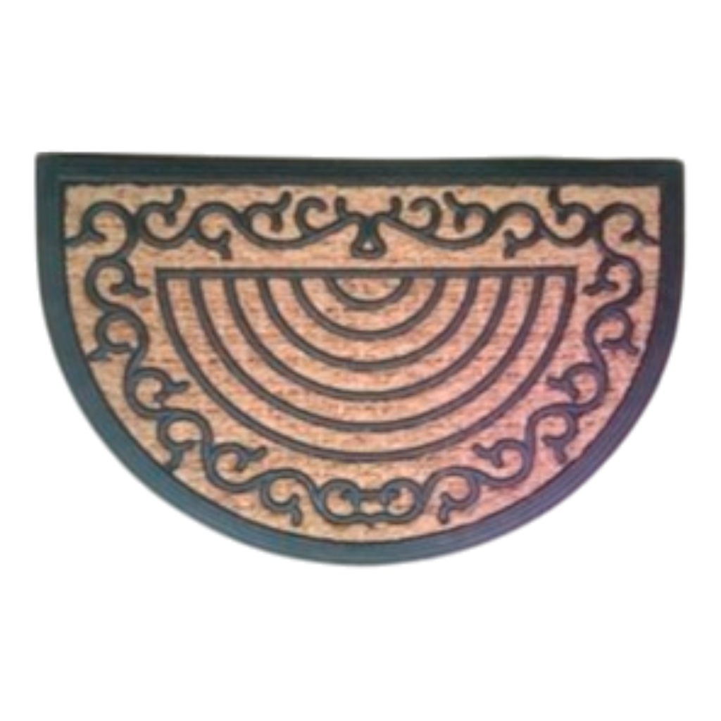 Classy Homes Coco Rubber Non-Brushed Panama Mat 18 x 30 In., 8mm Thick