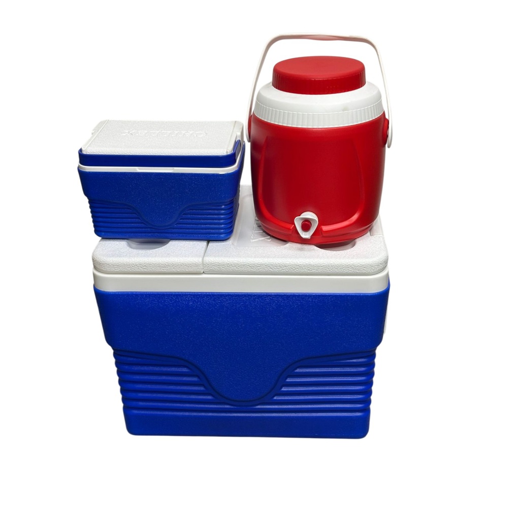 Duramade 3pc Cooler Set 6L / 5L / 50L, Red / Blue