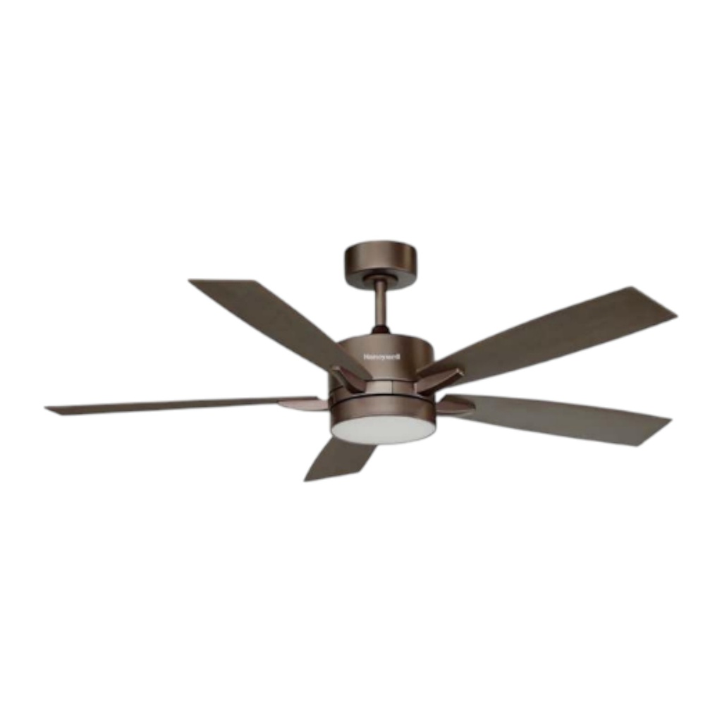 Honeywell Vegas Ceiling Fan 52 In. 18W CCT LED, Coffee