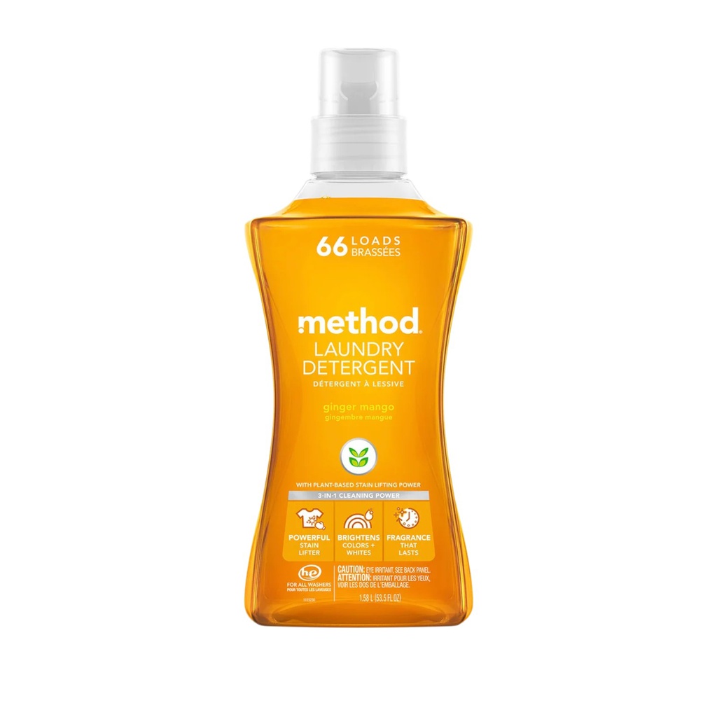 Method Liquid Laundry Detergent 53.5 Oz. Ginger Mango