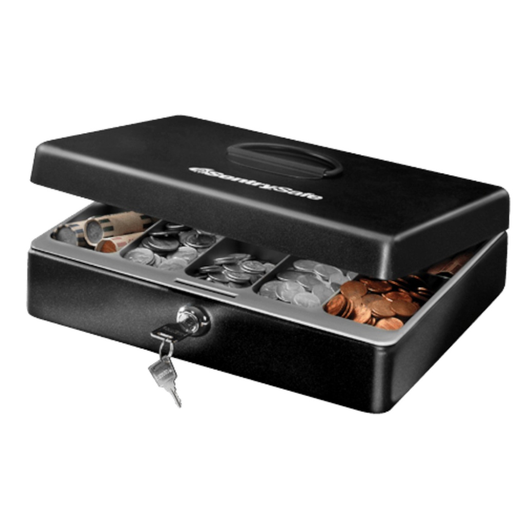 Sentry Safe Deluxe Cash Box 0.21 Cu. Ft.