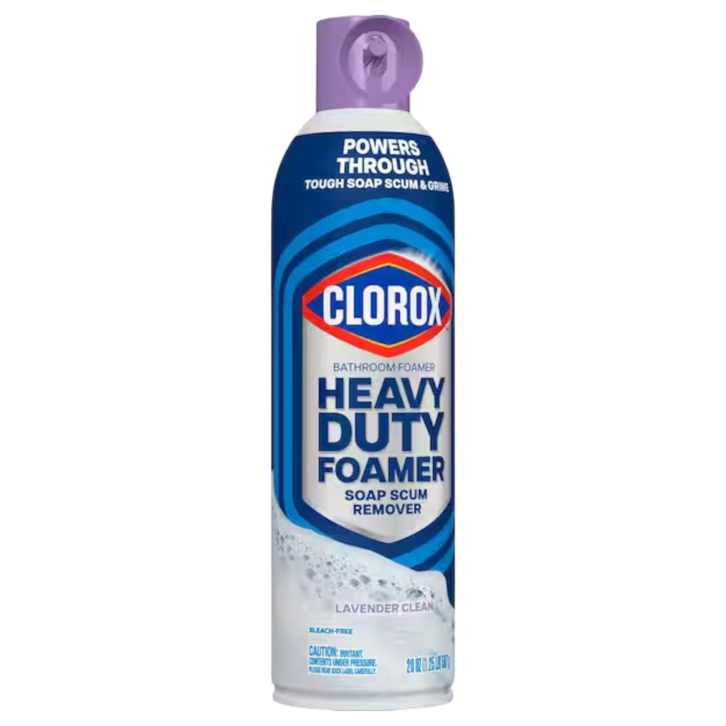 Clorox Heavy Duty Soap Scum Remover Foaming Action Bathroom Cleaner 20 Oz., Lavender Clean