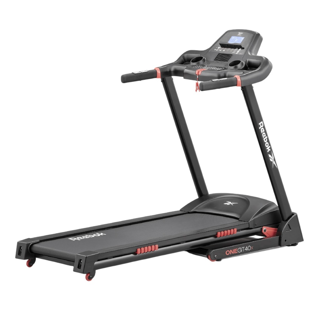 Reebok GT40z Treadmill 2.0 HP Motor, 0.6-11.2 mph, 12 Power Incline Levels, 6-Window LED Display with Profile Chart, Max Weight: 330 Lbs, Running Deck: 60 x 20.5 In., Black