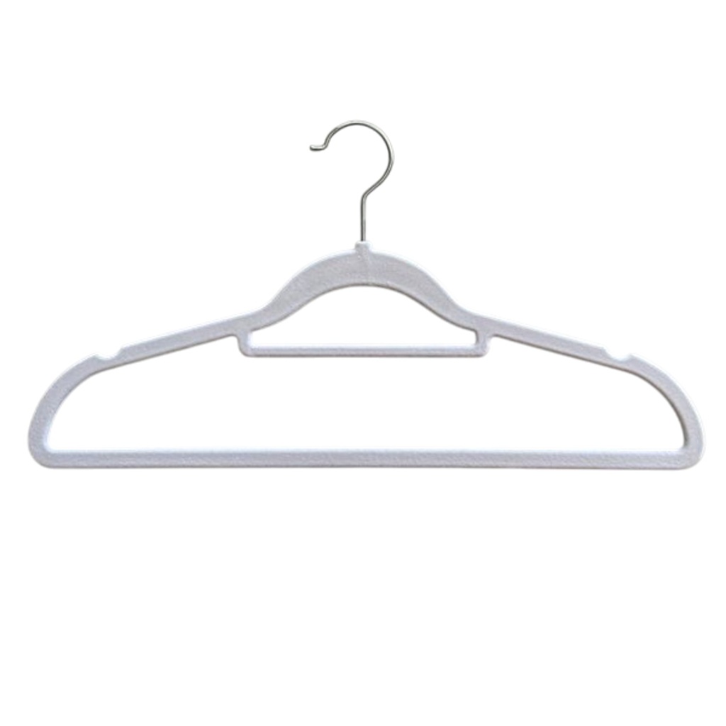 Nautica Velvet Hangers 10-pack, White