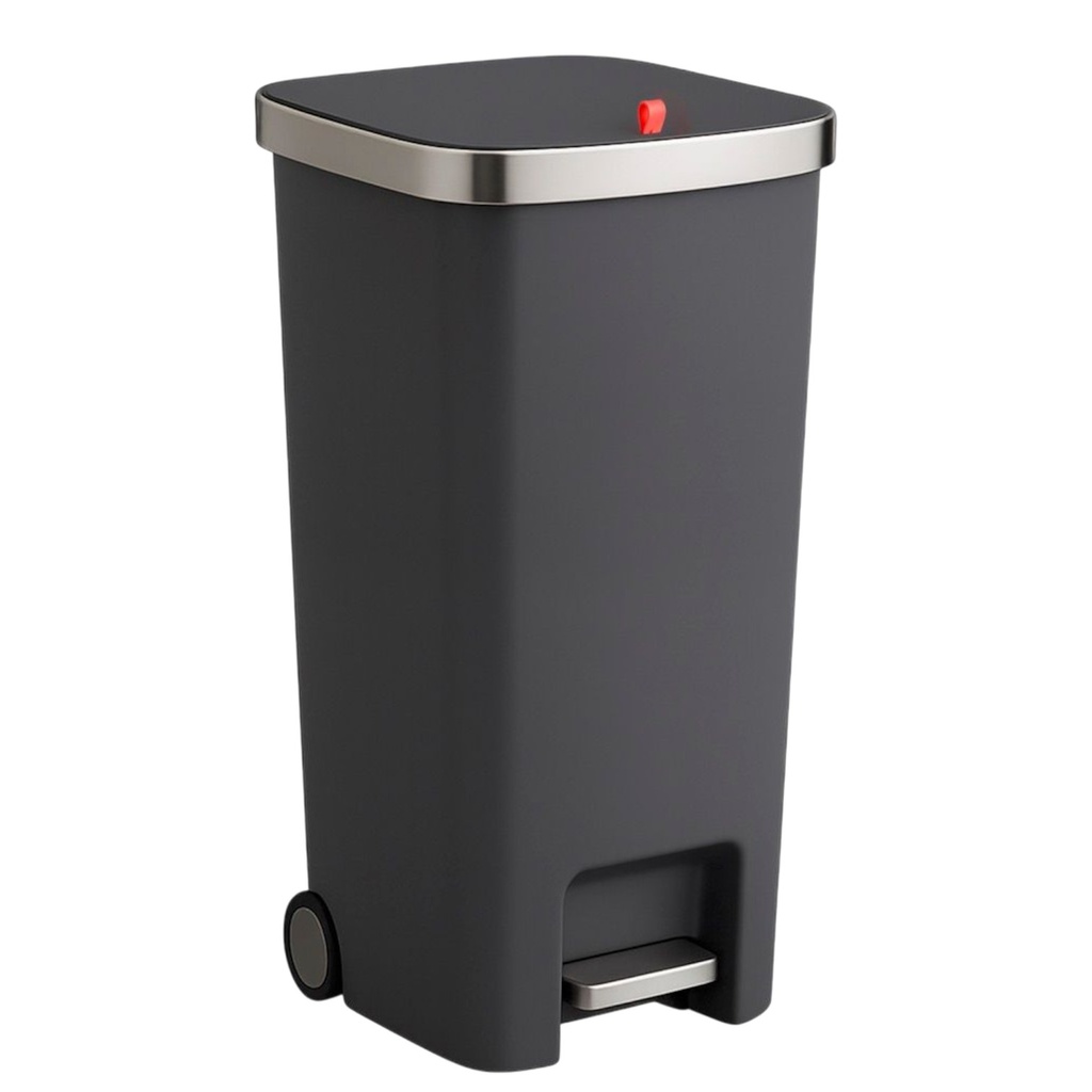 Nautica Home Step-On Trash Can 45L Black