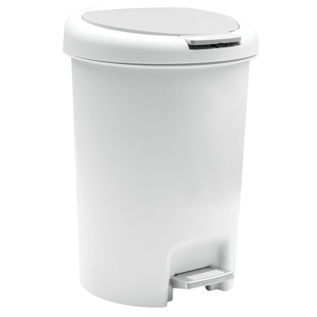 Nautica Home Step-On Trash Can 10L White