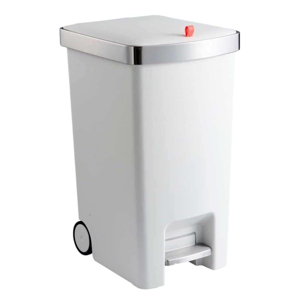 Nautica Home Step-On Trash Can 15L. White