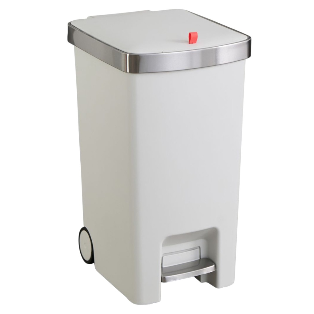 Nautica Home Step-On Trash Can 35L White