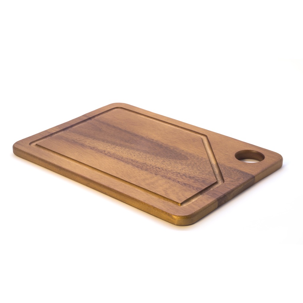 Kennedy Home Acacia Carving Board with Grooves