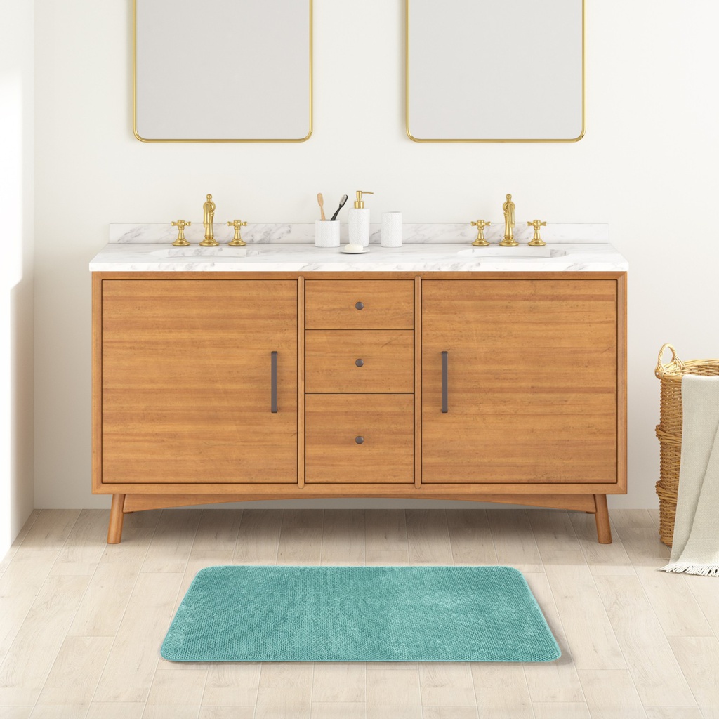 SoHo Carpets Memory Foam Bath Mat 50x80cm Blue