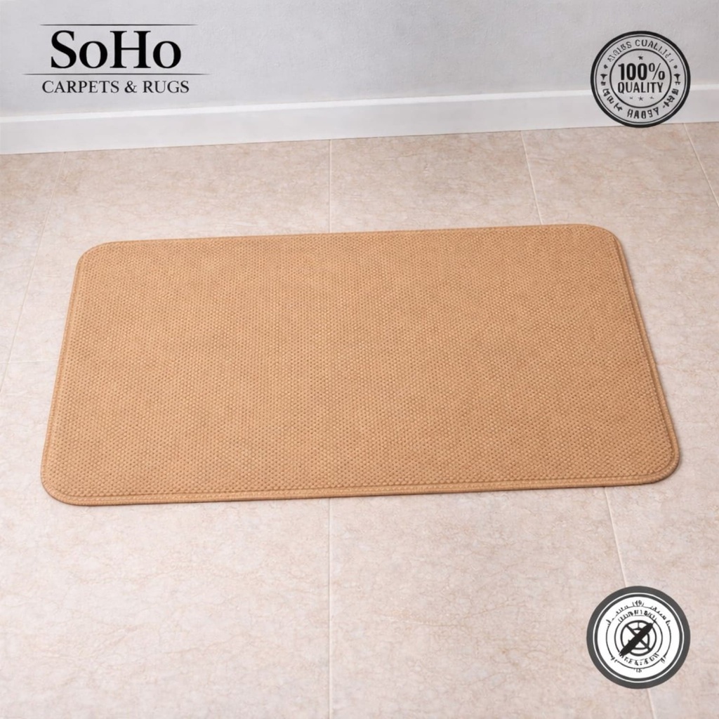 SoHo Carpets Memory Foam Bath Mat 40x60cm Beige