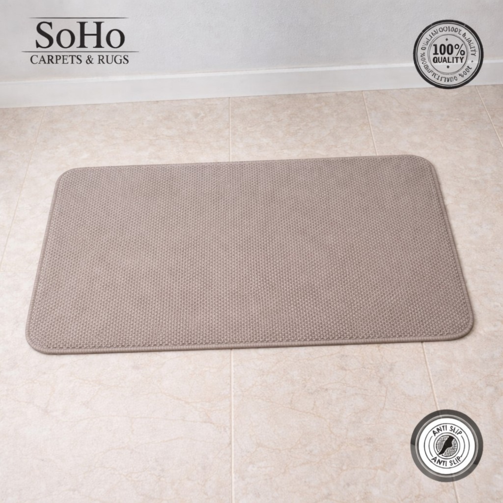 SoHo Carpets Memory Foam Bath Mat 40x60cm Sand