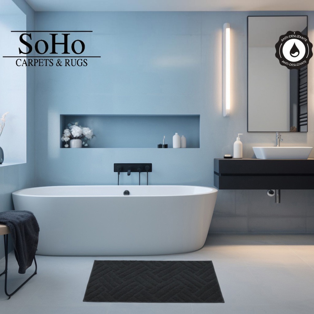 SoHo Carpets Bath Mat 50x80cm Carbon
