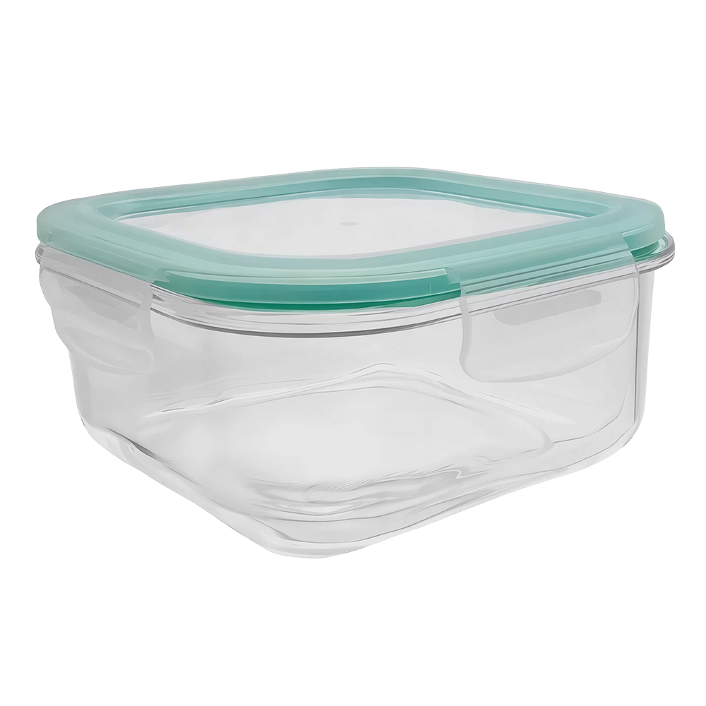 Fusion Gourmet Glass Food Storage Container Square 530ml