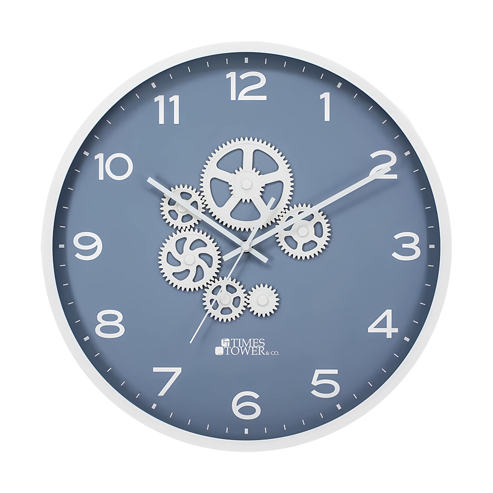 Times Tower Wall Clock 40cm White