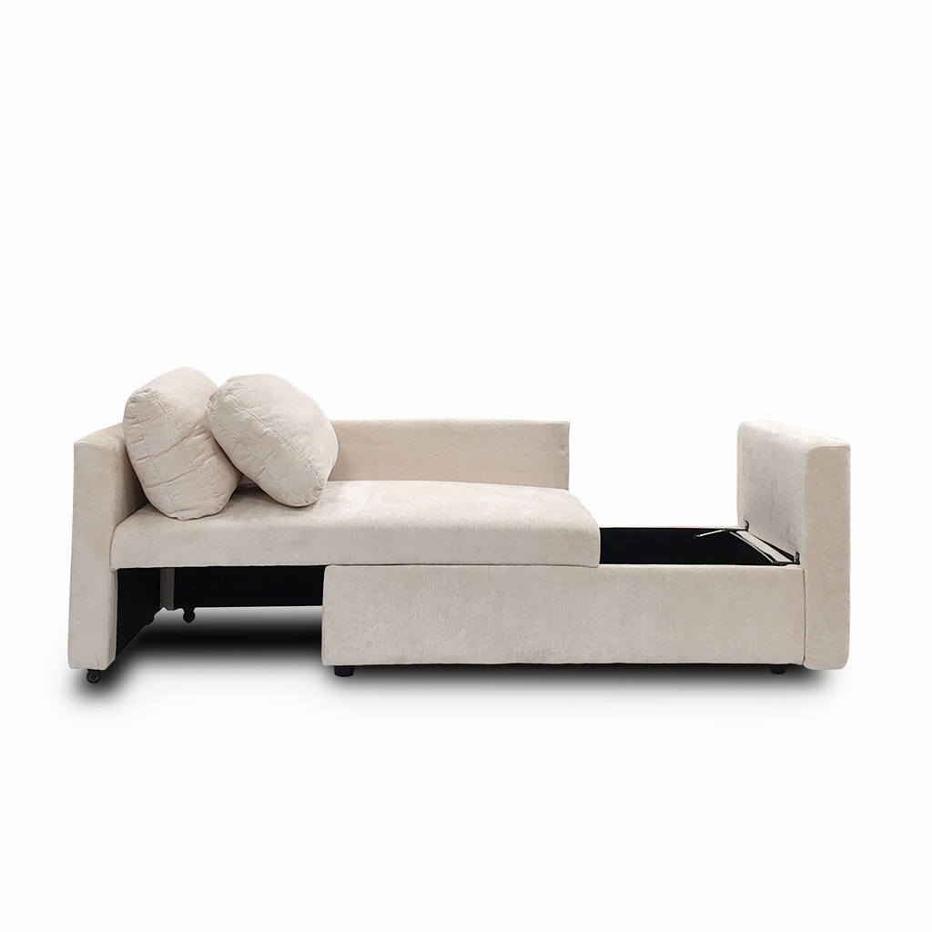 Mobel 2 Seater Sofabed, Beige - 62.9 In. x 27.9 In. x 32.2 In. (W160 X D71 X H82 cm)