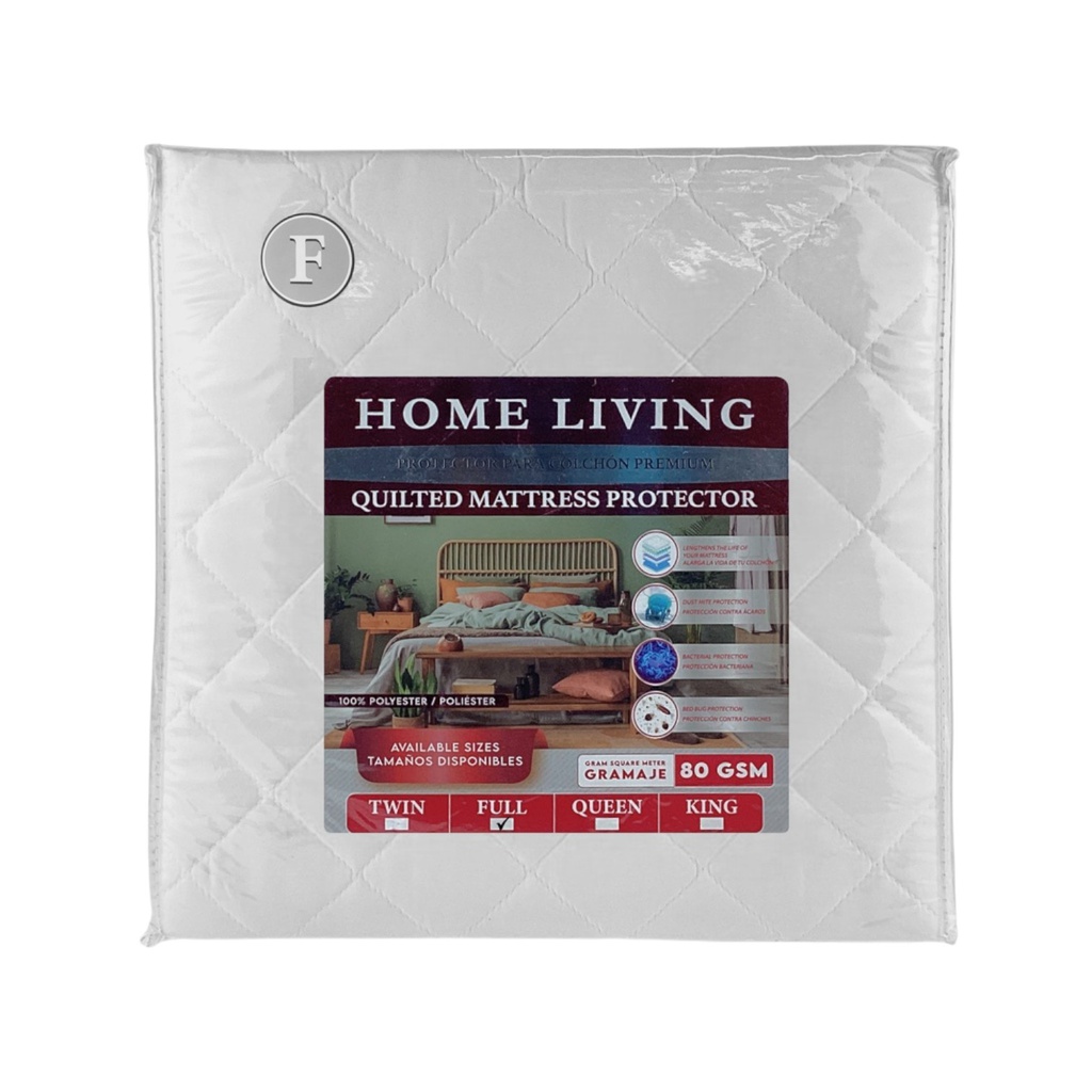 Home Living Quilted Mattress Pad, White
