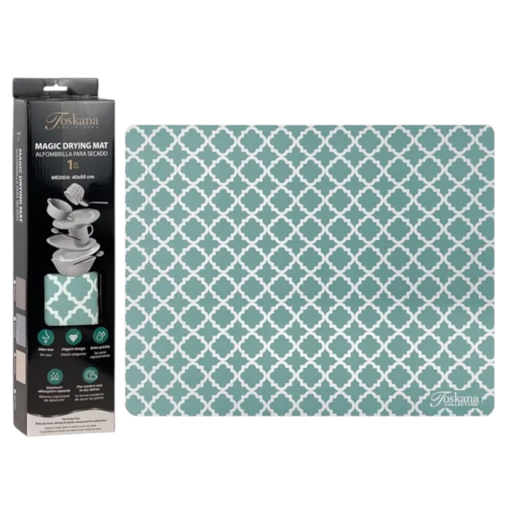Toskana Collection Magic Drying Mat, Green