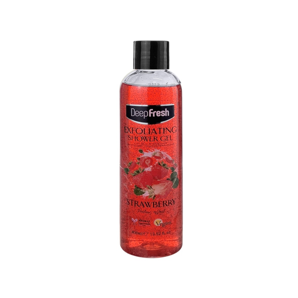 Deep Fresh Exfoliating Shower Gel 400ml Strawberry
