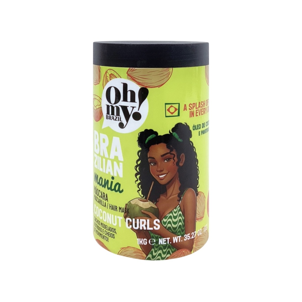 Oh My Cosmetics Brazilian Mania Coconut Curls Hair Mask 1000g