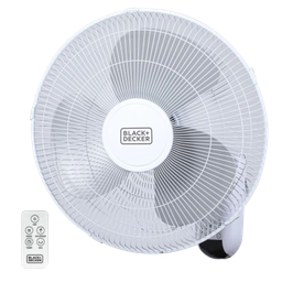 [BFWL16R] Black &amp; Decker Wall Fan with Remote 16 In., White