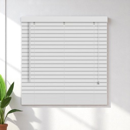 [KC202052329WH] Kenneth Cole Paulownia Wood Venetian Blinds 30"x90.5" (76x230Cm), White